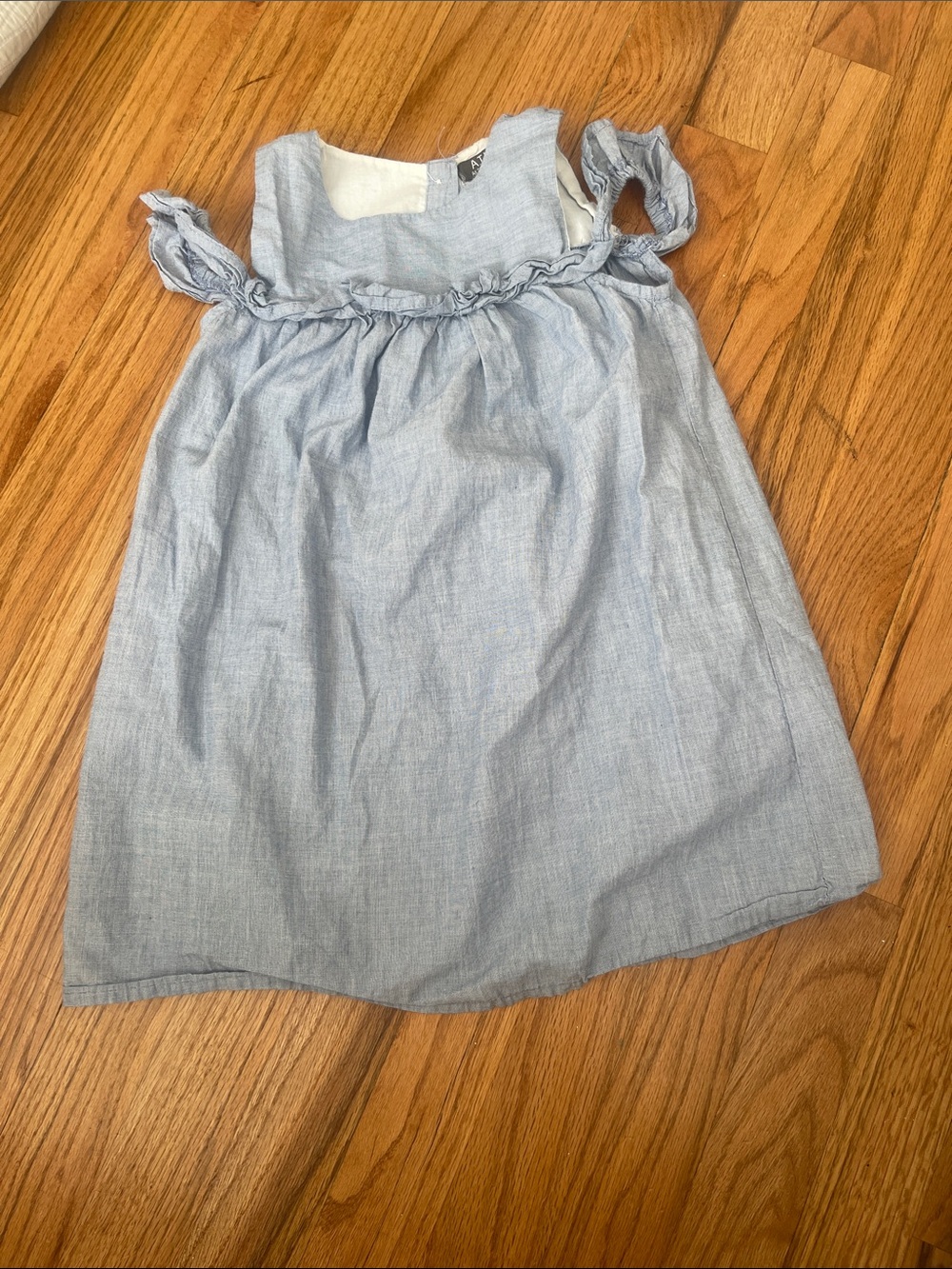 Off the shoulder chambray dress size 4-5 years